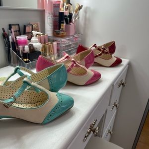 LOT of 3 Vintage style Kitten Heels- B.A.I.T Footwear